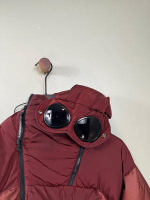 C.P. Company Burgundy BI-Mesh Down Jacket