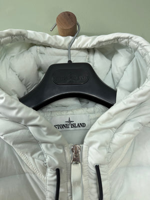 Stone Island Ice Blue Loom Woven Down Jacket