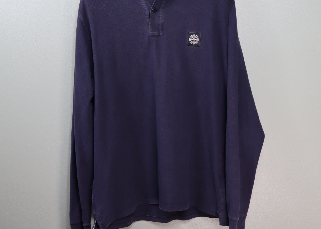 Stone Island Navy Polo HeatfromTS - Main Image