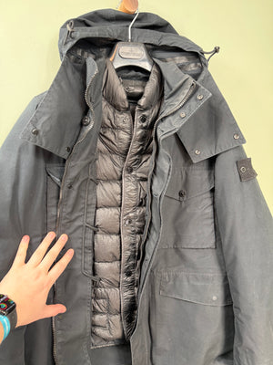 Stone Island Black Ghost 0-Ventille Dutch Rope Down Jacket