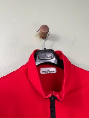 Stone Island Red 1/4 Zip Jumper