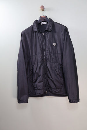 Stone Island Black Nylon Metal Overshirt