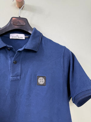 Stone Island Deep Blue Slim Fit Polo