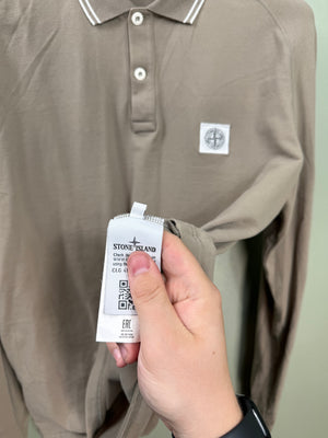 Stone Island Khaki Polo