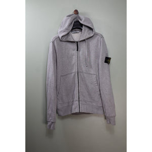Stone Island Grey Zipped Hoodie