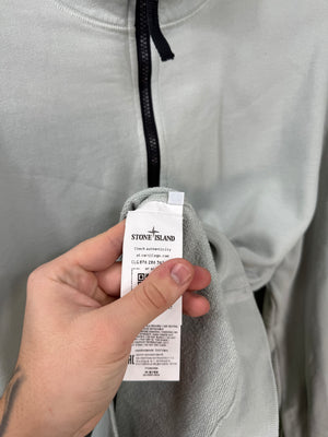 Stone Island Light Grey 1/4 Zip Jumper