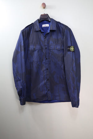 Stone Island Navy Camo Overshirt