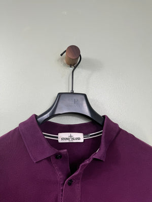 Stone Island Burgundy Polo