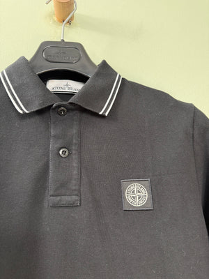 Stone Island Black Polo Shirt