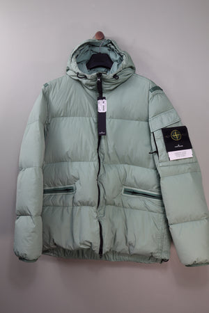 Stone Island Green Crinkle Reps Jacket