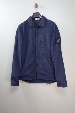 Stone Island Navy Nylon Metal Overshirt