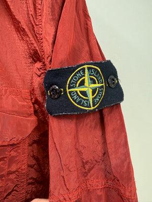 Stone Island Red Nylon Metal Overshirt