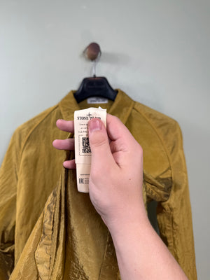 Stone Island Gold Nylon Metal Overshirt