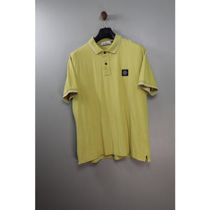 Stone Island Yellow Regular Fit Polo