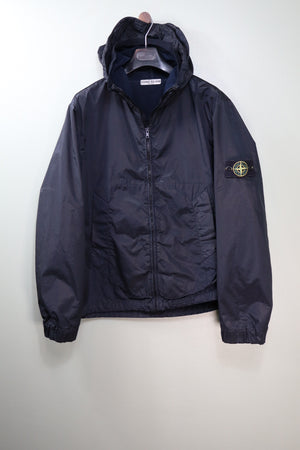 Stone Island Navy Nylon Shimmer Jacket