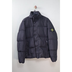 Stone Island Black Crinkle Reps Down Jacket