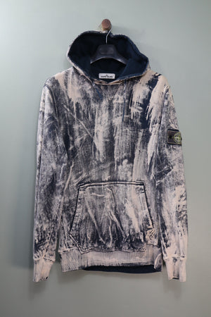 Stone Island Blue Corrosion Hoodie