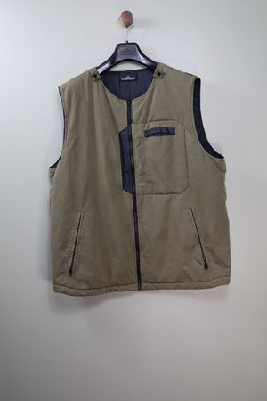 Stone Island Khaki Shadow Project Tela 50 Fili Gilet