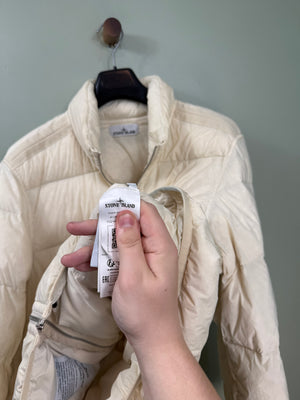 Stone Island Beige Seamless Tunnel Down Jacket