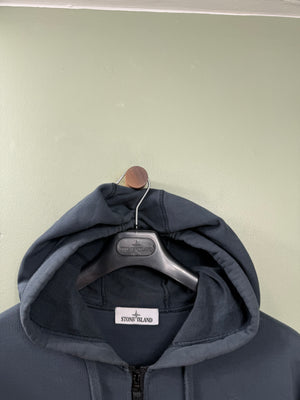 Stone Island Deep Blue Zipped Hoodie