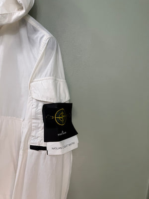 Stone Island White Naslan Light Watro Jacket