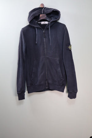 Stone Island Black Zipped Hoodie