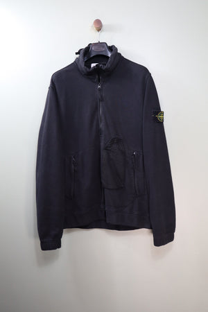 Stone Island Black 1/4 Zip Jumper