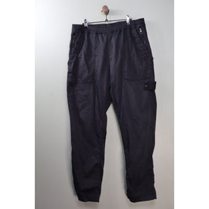 Stone Island Black RE-T Ghost Cargo Bottoms
