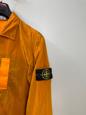 Stone Island Orange Nylon Metal Overshirt