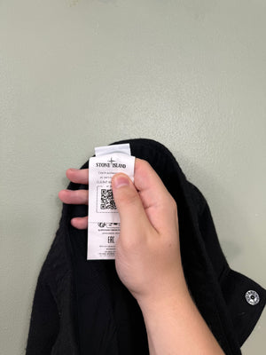 Stone Island Black Knit Ghost RE Cargo Bottoms