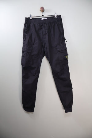 Stone Island Black RE-T Cargo Bottoms