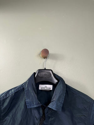 Stone Island Blue/Green Nylon Metal Weft Overshirt