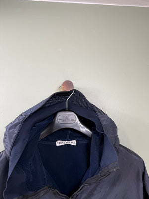 Stone Island Navy Nylon Shimmer Jacket