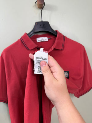 Stone Island Red Slim Fit Polo