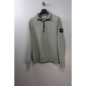 Stone Island Khaki 1/4 Zip Jumper