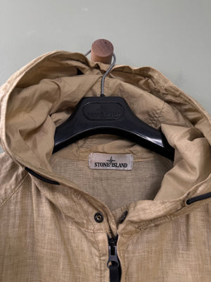 Stone Island Beige Lino Watro Tela Jacket