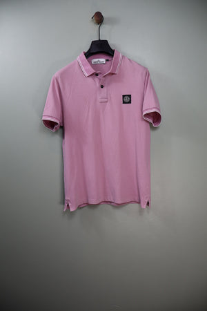 Stone Island Pink Slim Fit Polo