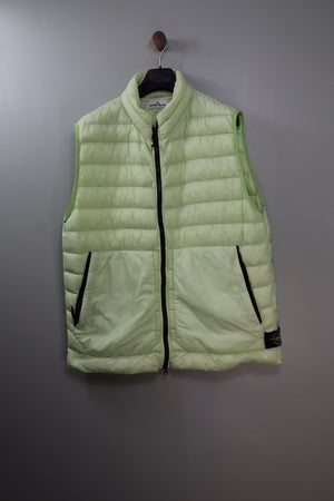 Stone Island Pastel Green Micro Yarn Down Gilet
