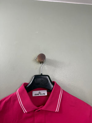 Stone Island Pink Slim Fit Polo