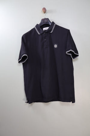 Stone Island Black Slim Fit Polo