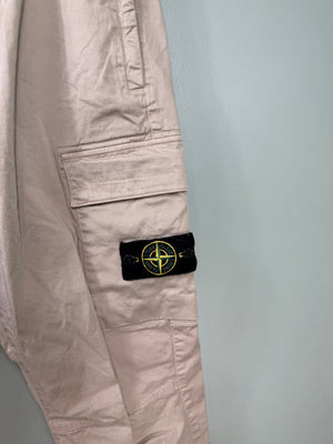 Stone Island Beige RE-T Cargo Bottoms