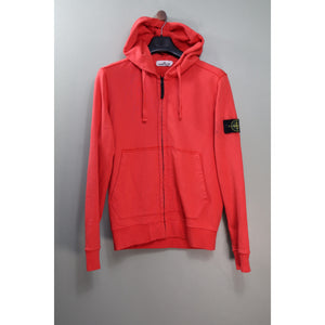 Stone Island Red Zipped Hoodie