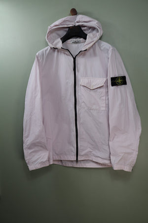 Stone Island Pink Naslan Hooded Overshirt