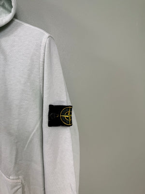 Stone Island Light Green Zipped Hoodie