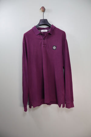 Stone Island Burgundy Polo