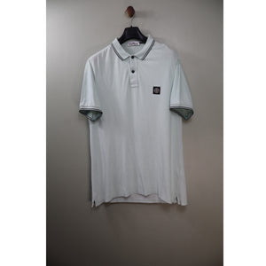 Stone Island Baby Blue Slim Fit Polo