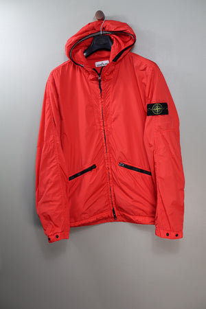 Stone Island Red Crinkle Reps Jacket