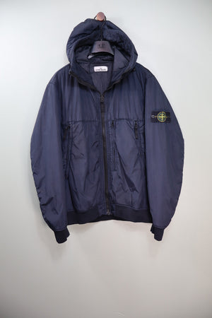 Stone Island Navy Crinkle Reps Jacket