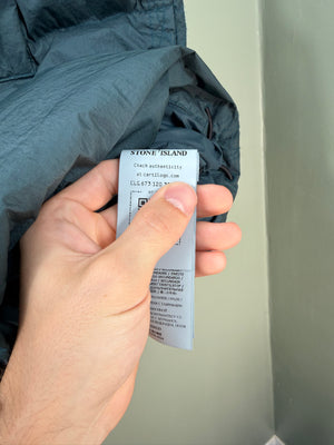 Stone Island Petrol Green Crinkle Reps Down Gilet