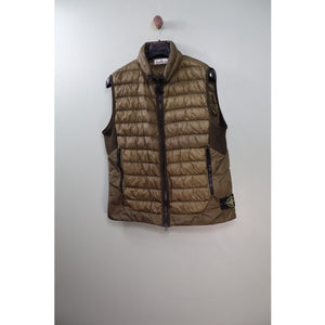 Stone Island Khaki Micro Yarn Down Gilet